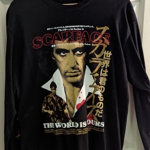 Rucking Fotten Scarface T-Shirt Long Sleeves Black Men's Large